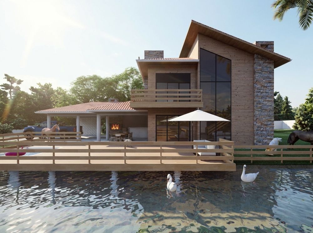 Casa Origens, casa de campo à beira do lago
